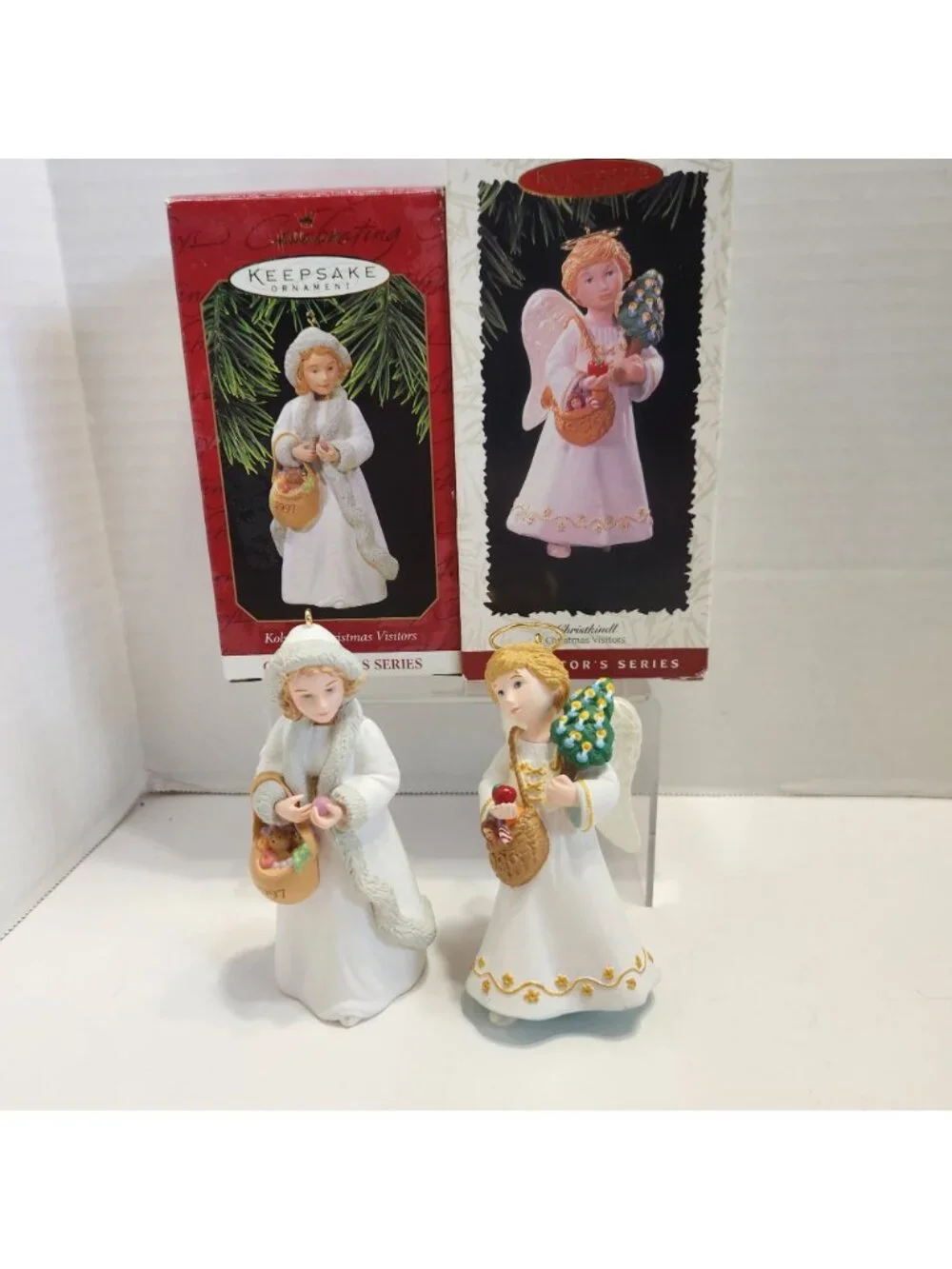 Hallmark Keepsake Ornaments Kolyada & Christkindl Christmas Visitors Lot of 2
